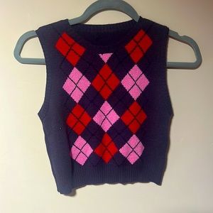 Thick crop vest